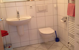 Ferienwohnung Badezimmer